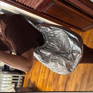 Zara Silver Tote Bag